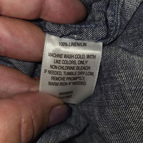 1901 Men's Linen Button Up Shirt Top Size XXL - Picture 6 of 6